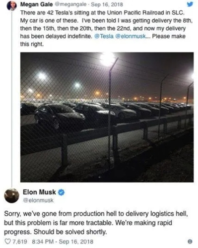 Image from Forbes - "Elon Musk Says Tesla Is Going Through 'Production Hell'"