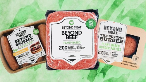 Image of Beyond Meat’s products from livekindly in “The Complete Vegan Guide to Beyond Meat”